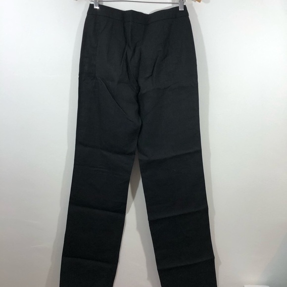 MaxMara Black Wide Leg Agami Linen Pants 4 - Picture 3 of 8